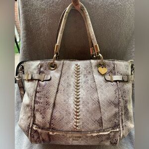 GUESS snake skin handbag